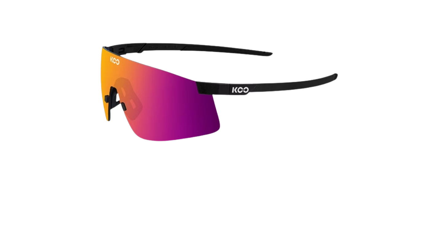 NOVA / Zwart Mat Rood Oranje Spiegelglas
