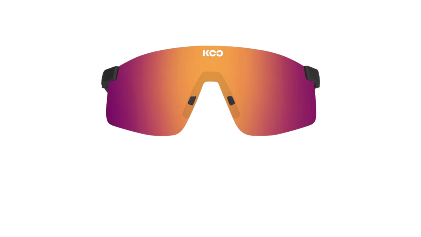 NOVA / Zwart Mat Rood Oranje Spiegelglas